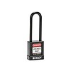 Brady Aluminum safety padlock with composite cover black 834475