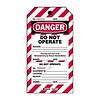 Brady Two-part perforated tags ''DO NOT OPERATE'' 105371