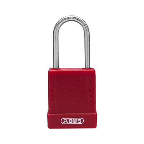 Aluminium safety padlock with red cover 76IB/40 red 