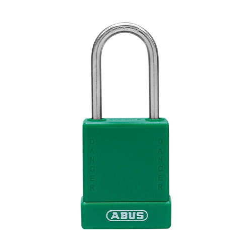 Aluminium safety padlock with green cover 76IB/40 Green 