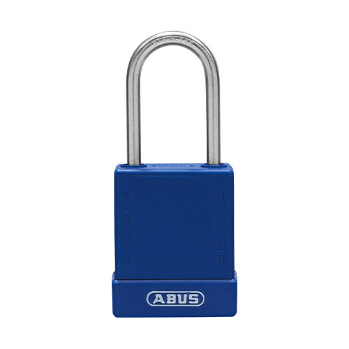 Aluminium safety padlock with blue cover 76IB/40 Blue 