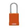 Abus Aluminium safety padlock with orange cover 84798