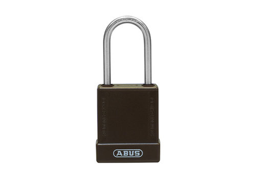 Aluminium safety padlock with brown cover 76IB/40 brown 