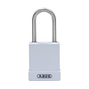 Abus Aluminium safety padlock with white cover 84803