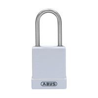 Aluminium safety padlock with white cover 84803