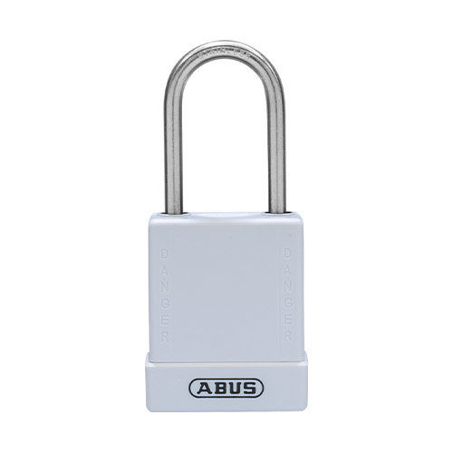 Aluminium safety padlock with white cover 76IB/40 white 