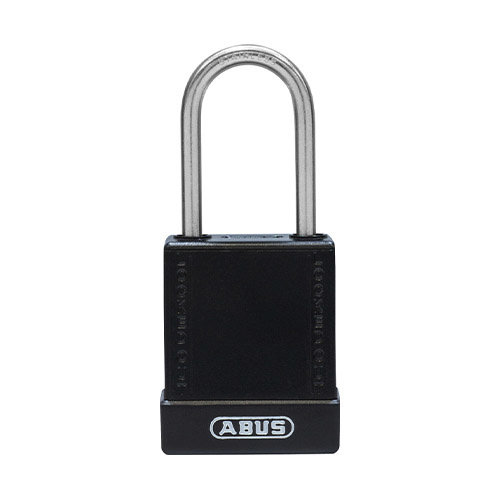 Aluminium safety padlock with black cover 76IB/40 black 