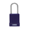 Abus Aluminium safety padlock with purple cover 84799