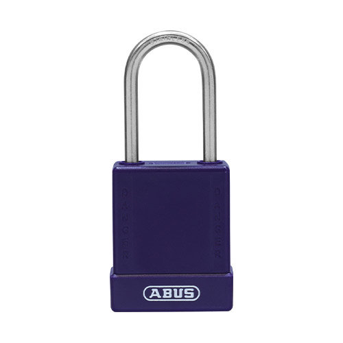 Aluminium safety padlock with purple cover 76IB/40 purple 