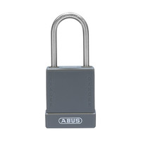 Aluminium safety padlock with grey cover 84802