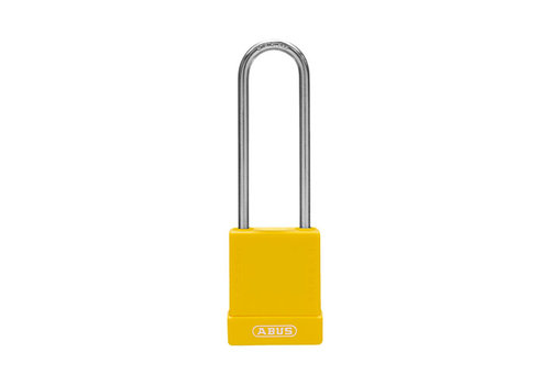 Aluminium safety padlock with yellow cover 76IB/40HB75 yellow 