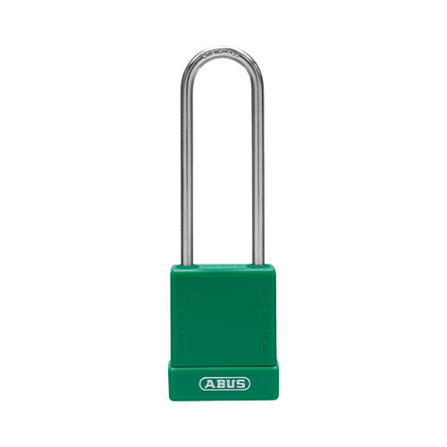 Aluminium safety padlock with green cover 76IB/40HB75 green 