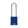 Abus Aluminium safety padlock with blue cover 84854