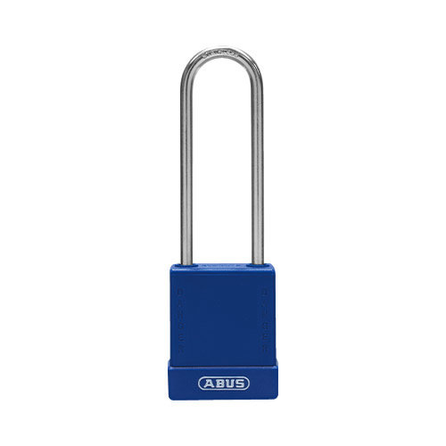 Aluminium safety padlock with blue cover 76IB/40HB75 blue 