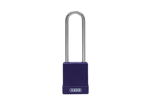 Aluminium safety padlock with purple cover 76IB/40HB75 purple 