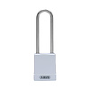 Aluminium safety padlock with white cover 76IB/40HB75 white