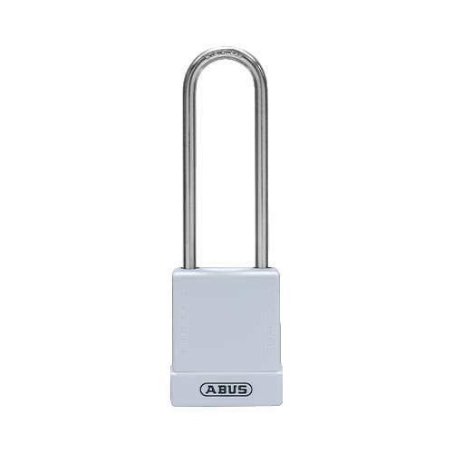 Aluminium safety padlock with white cover 76IB/40HB75 white 