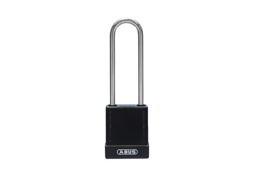 Aluminium safety padlock with black cover 76IB/40HB75 black 