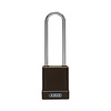 Abus Aluminium safety padlock with brown cover 84860