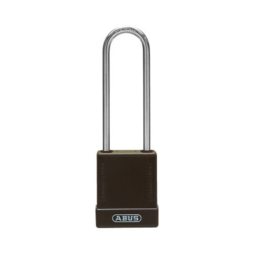 Aluminium safety padlock with brown cover 76IB/40HB75 brown 