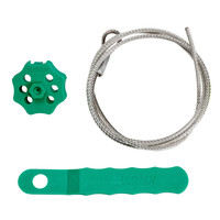 Extra secure Spin cable lockout green 122252 - 122246