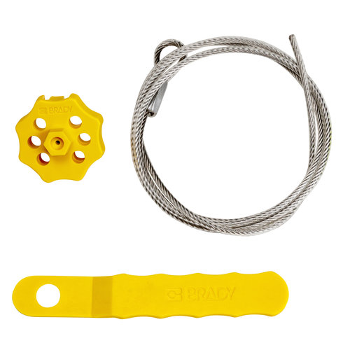 Extra secure Cable lockout yellow 152268 - 122245 