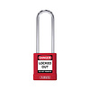 Abus Aluminum safety padlock with red  cover 79584