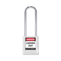 Aluminum safety padlock with white cover 85585