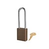 Master Lock Anodized aluminium safety padlock brown S1107BRN