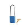 Master Lock Sicherheitsvorhängeschloss aus eloxiertes Aluminium blau S1107BLW