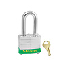 Laminated steel padlock green 3LFGRN