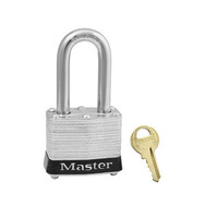 Laminated steel padlock black 3LFBLK