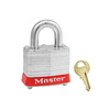 Master Lock Laminated steel padlock red 3RED