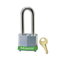 Laminated steel padlock green 3LHGRN