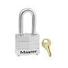 Master Lock Laminated steel padlock white 3LFWHT