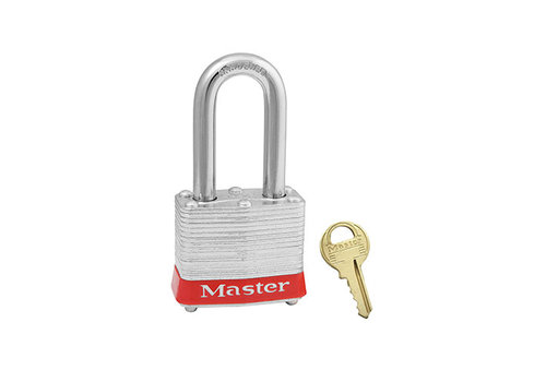 Laminated steel padlock red 3LFRED 