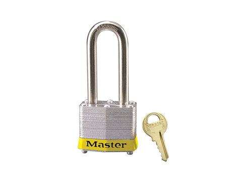 Laminated steel padlock yellow 3LHYLW 