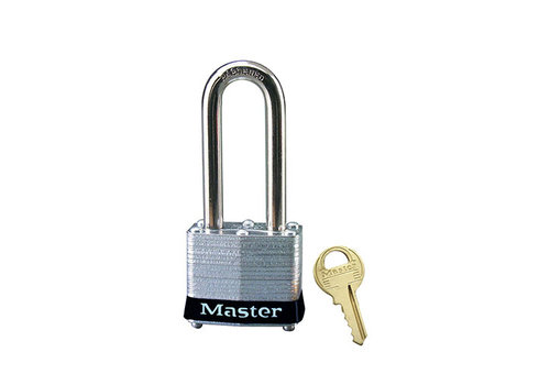 Laminated steel padlock black 3LHBLK 