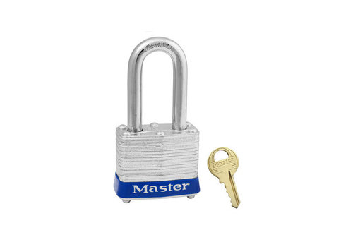 Laminated steel padlock blue 3LFLBU 