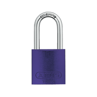 Titalium Aluminium safety padlock purple, 72/40HB40 with Hardened steel shackle