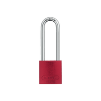 Titalium Aluminium safety padlock red, 72/40HB75 with Hardened steel shack