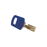 SafeKey aluminium veiligheidshangslot blauw 6-pack 150322