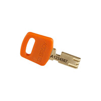 SafeKey Aluminium Sicherheitsvorhängeschloss Orange 3-pack 150325