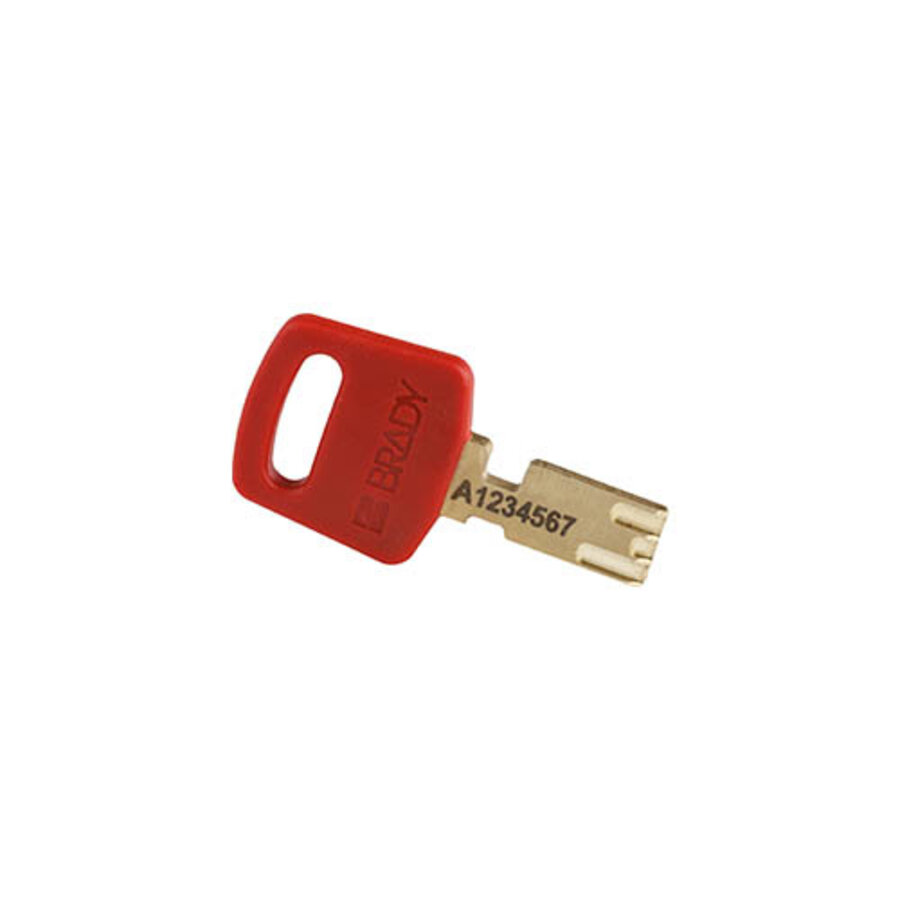 SafeKey Aluminium safety padlock Red 6-pack 150303