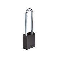 SafeKey Aluminium safety padlock black 3-pack 150217