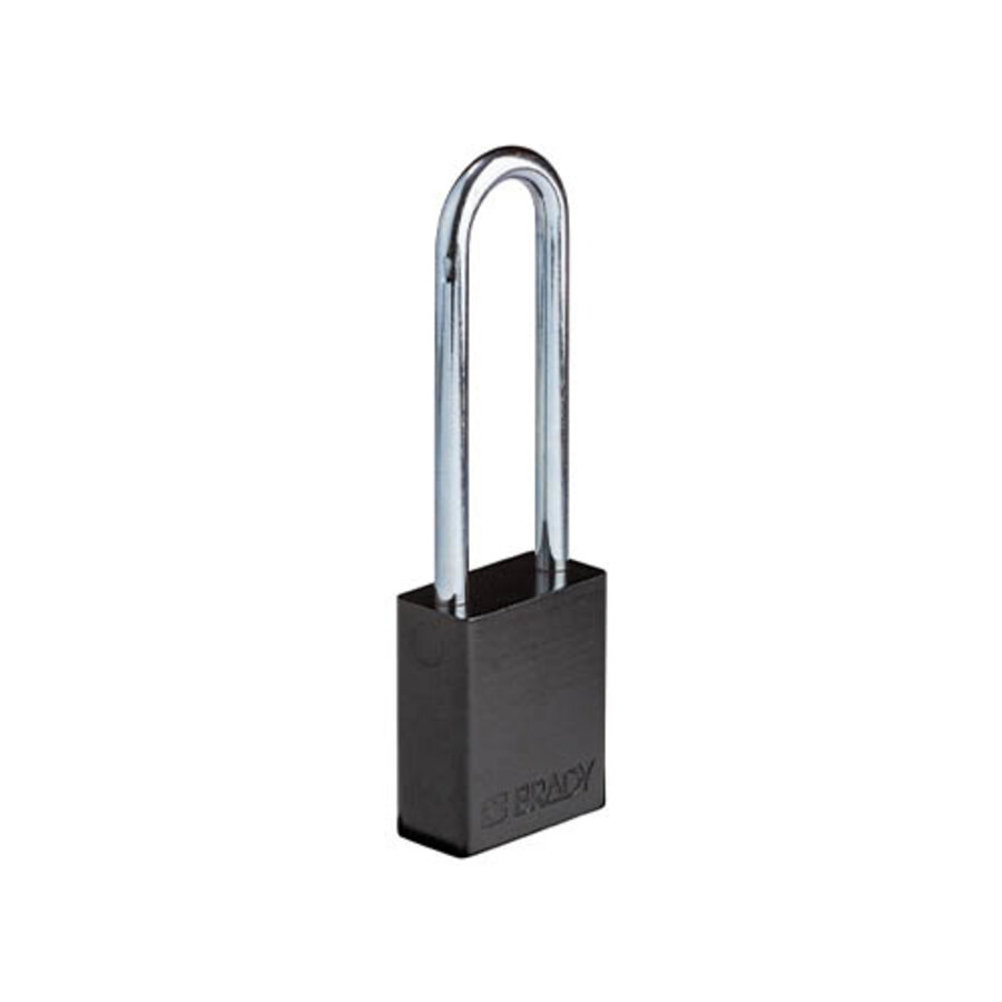 SafeKey Aluminium safety padlock black 3-pack 150217