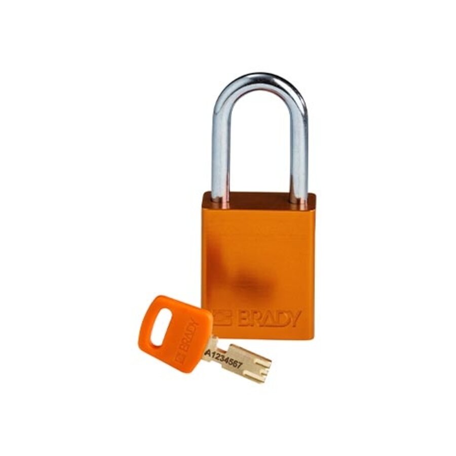 SafeKey aluminium veiligheidshangslot oranje 3-pack 150305