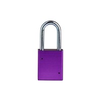 SafeKey Aluminium Sicherheitsvorhängeschloss lila 3-pack 150348