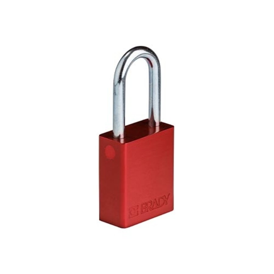 SafeKey Aluminium safety padlock Red 6-pack 150303