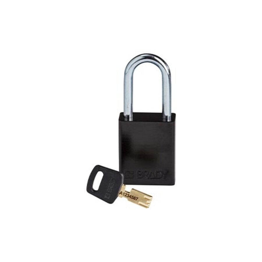 SafeKey Aluminium Sicherheitsvorhängeschloss Schwarz 3-pack 150349